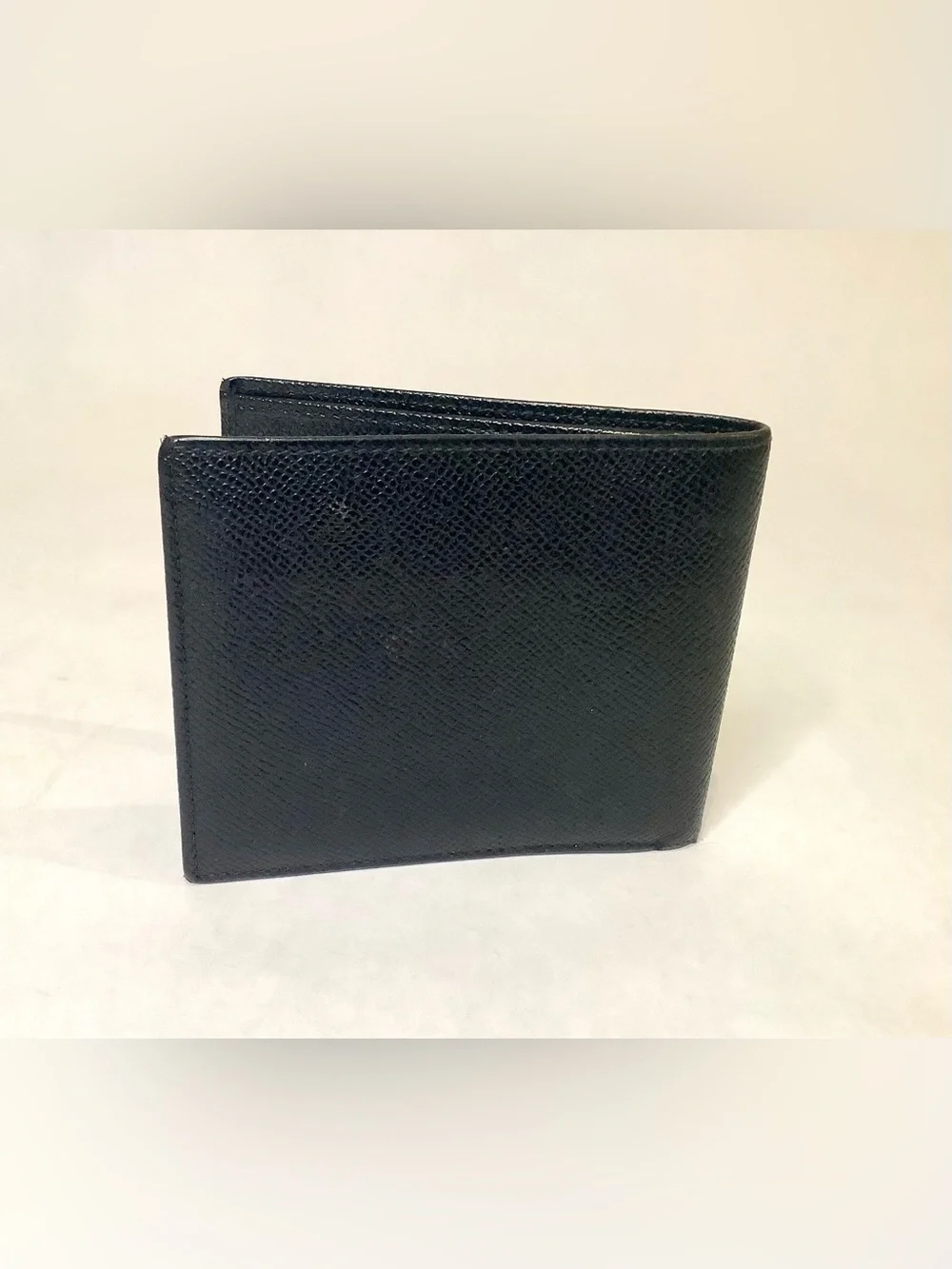 Bulgari Black Textured Leather Card & Key Wallet